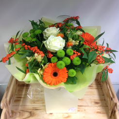 Orange Autumn Zest Hand Tied 