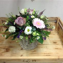 Country Garden Rose Basket
