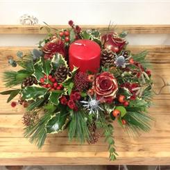 Festive Candle Arrangement