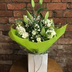 The Classic White Hand tied