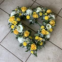 Yellow open heart