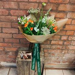 Wild bouquet with chocolates