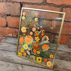 Flower frame - orange 