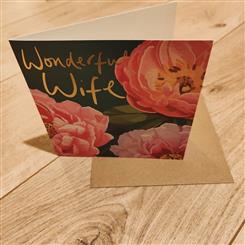 Wonderful wife card 