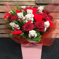 Roses, Teddies and Hearts 