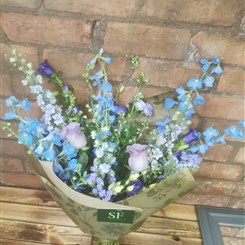 Blue and purple bouquet 